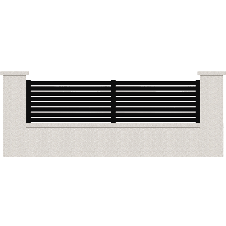 CLOTURE HERMIONE 8 LAMES  HAUTEUR 80 CM
