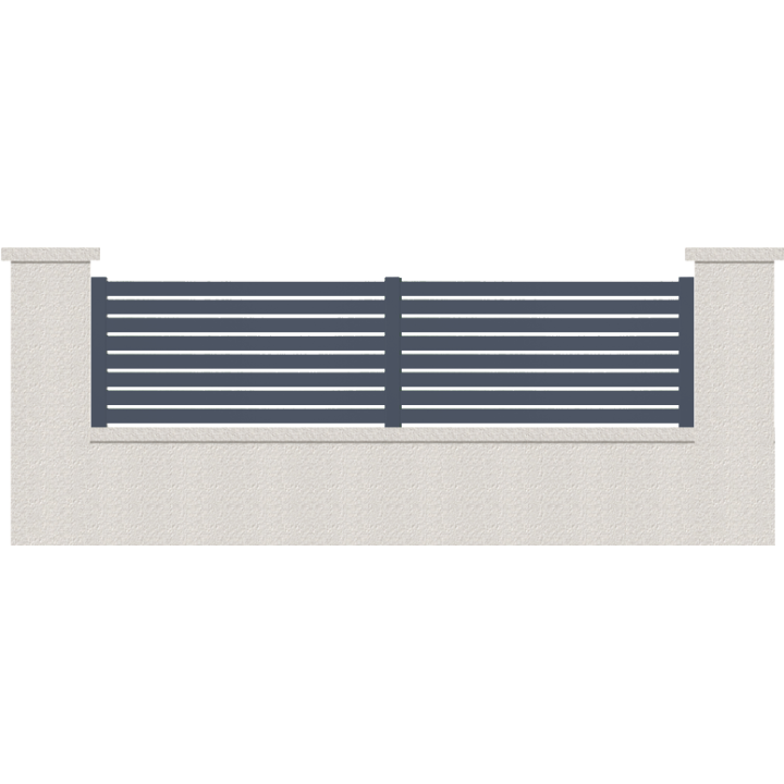 CLOTURE HERMIONE 8 LAMES  HAUTEUR 80 CM