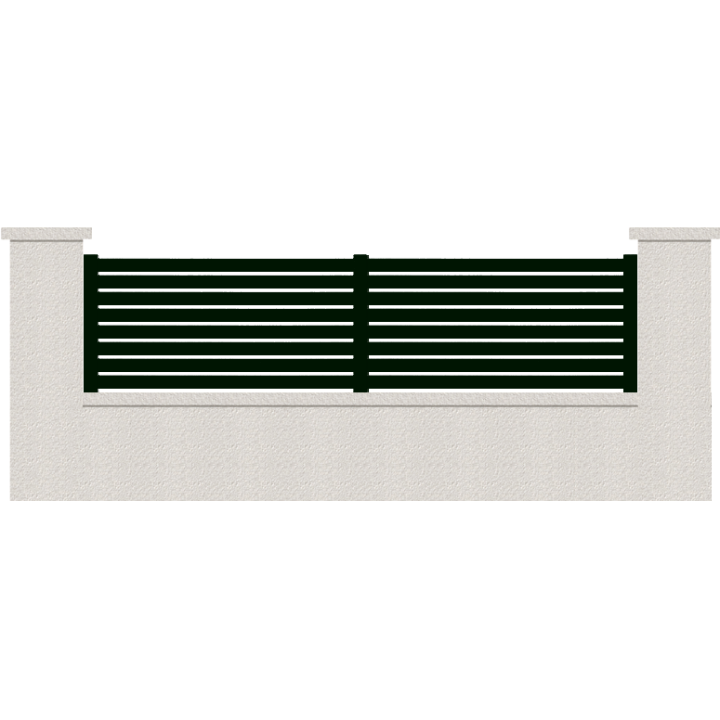CLOTURE HERMIONE 8 LAMES  HAUTEUR 80 CM