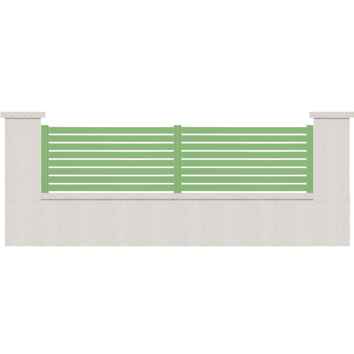 CLOTURE HERMIONE 8 LAMES  HAUTEUR 80 CM