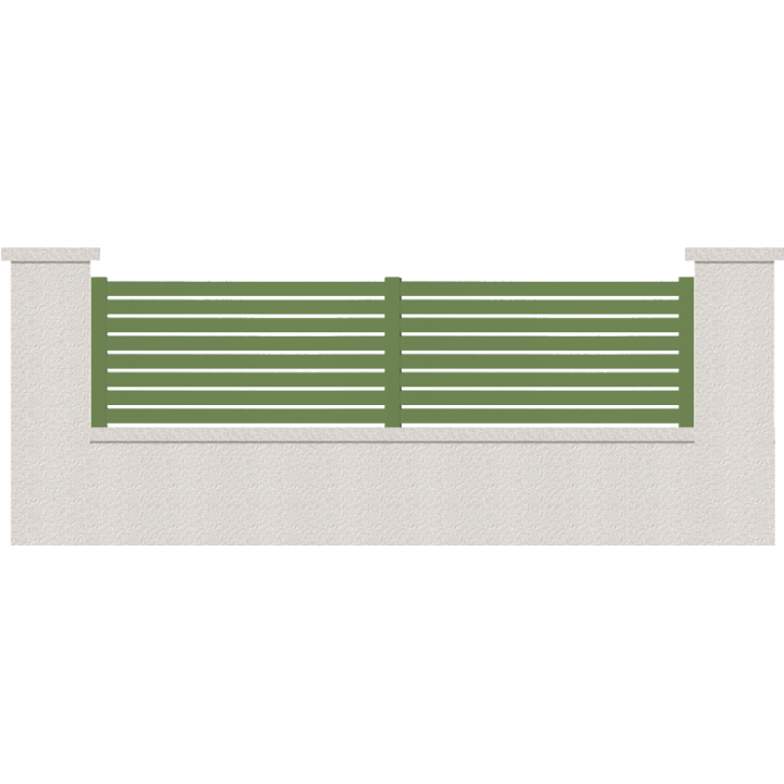 CLOTURE HERMIONE 8 LAMES  HAUTEUR 80 CM