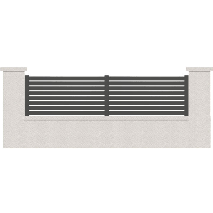 CLOTURE HERMIONE 8 LAMES  HAUTEUR 80 CM