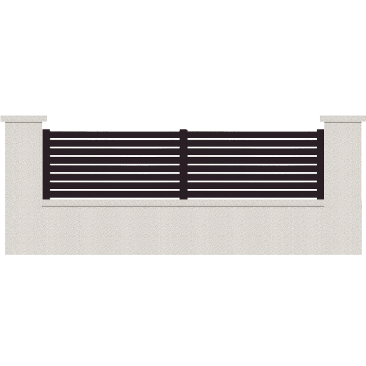 CLOTURE HERMIONE 8 LAMES  HAUTEUR 80 CM