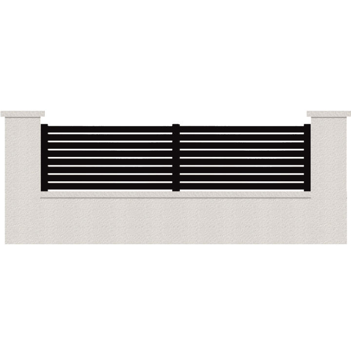 CLOTURE HERMIONE 8 LAMES  HAUTEUR 80 CM