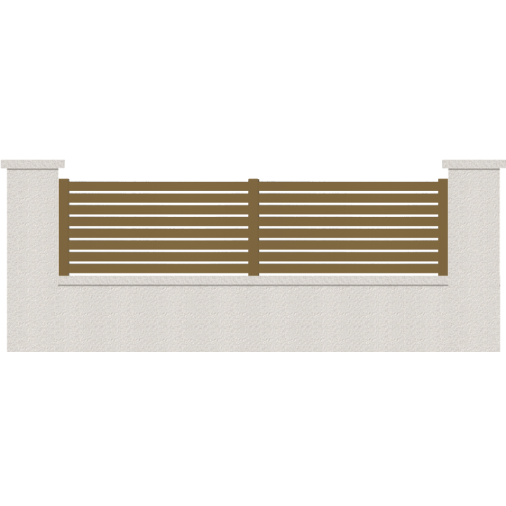 CLOTURE HERMIONE 8 LAMES  HAUTEUR 80 CM