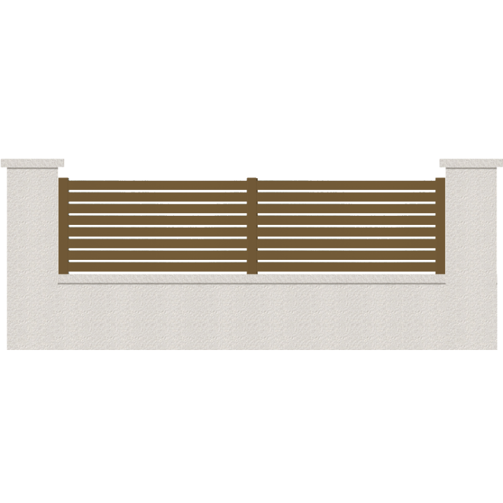 CLOTURE HERMIONE 8 LAMES  HAUTEUR 80 CM