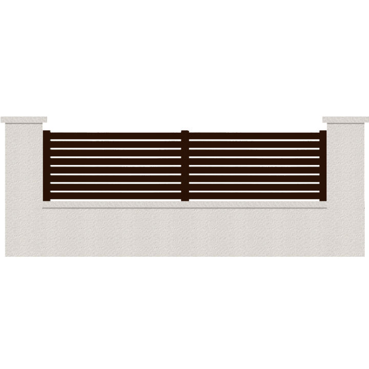 CLOTURE HERMIONE 8 LAMES  HAUTEUR 80 CM