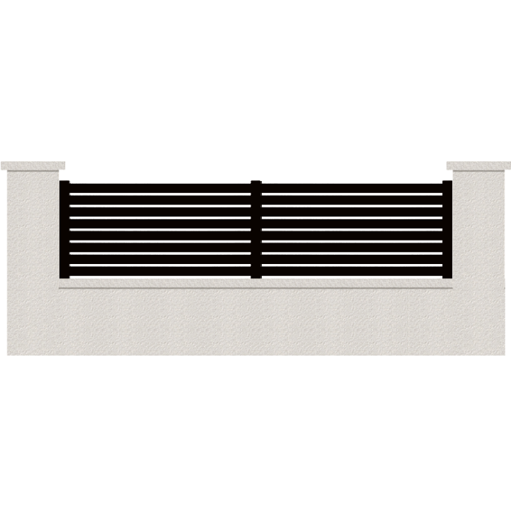 CLOTURE HERMIONE 8 LAMES  HAUTEUR 80 CM