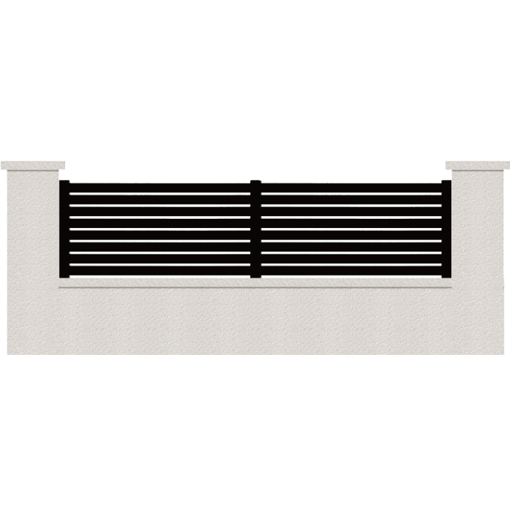 CLOTURE HERMIONE 8 LAMES  HAUTEUR 80 CM