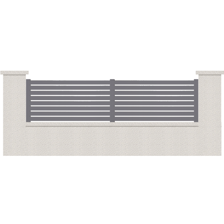 CLOTURE HERMIONE 8 LAMES  HAUTEUR 80 CM