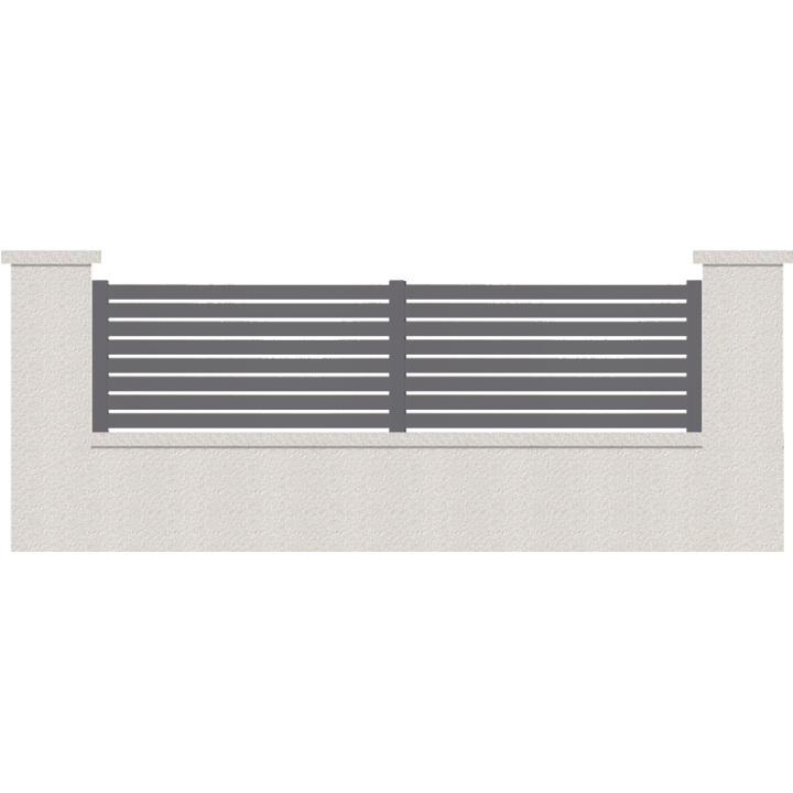 CLOTURE HERMIONE 8 LAMES  HAUTEUR 80 CM