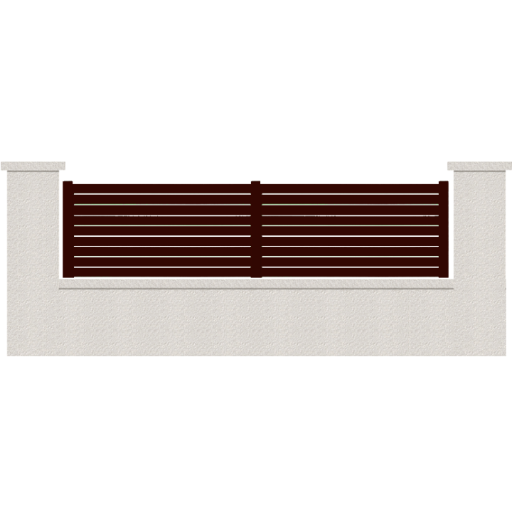 CLOTURE HERMIONE 9 LAMES  HAUTEUR 80 CM