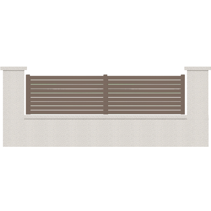 CLOTURE HERMIONE 9 LAMES  HAUTEUR 80 CM
