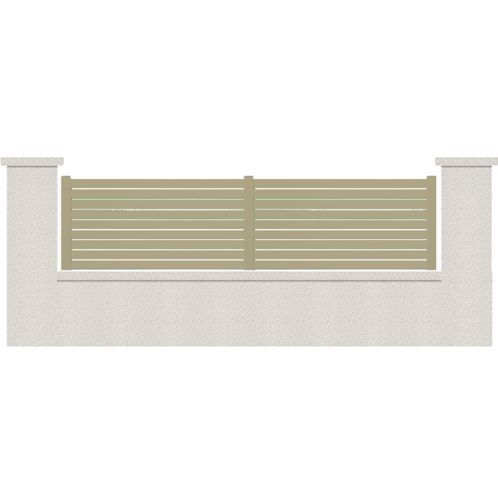 CLOTURE HERMIONE 9 LAMES  HAUTEUR 80 CM