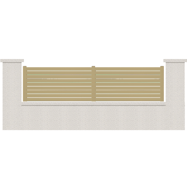 CLOTURE HERMIONE 9 LAMES  HAUTEUR 80 CM