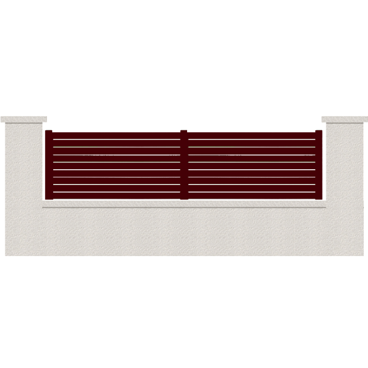 CLOTURE HERMIONE 9 LAMES  HAUTEUR 80 CM