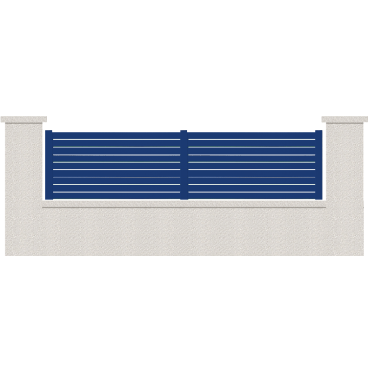 CLOTURE HERMIONE 9 LAMES  HAUTEUR 80 CM