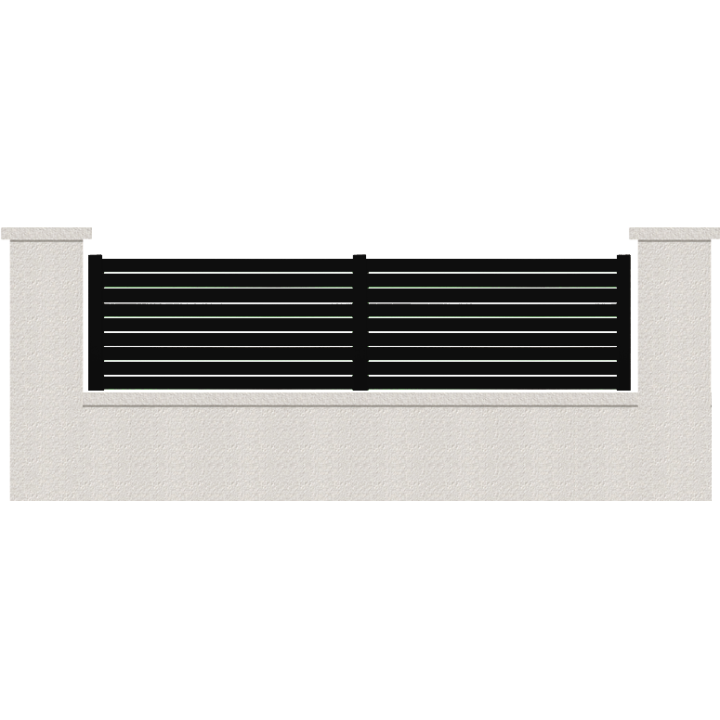 CLOTURE HERMIONE 9 LAMES  HAUTEUR 80 CM