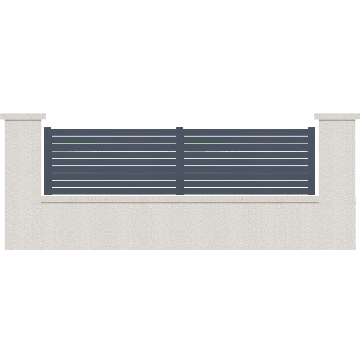 CLOTURE HERMIONE 9 LAMES  HAUTEUR 80 CM