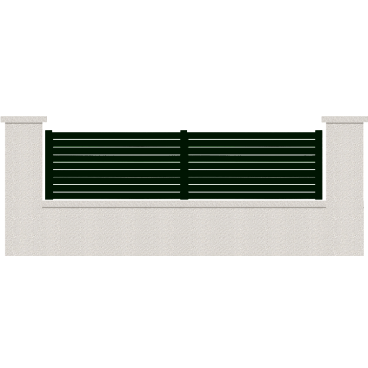CLOTURE HERMIONE 9 LAMES  HAUTEUR 80 CM