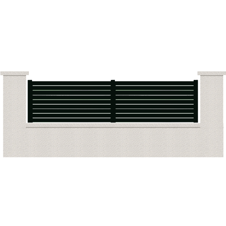 CLOTURE HERMIONE 9 LAMES  HAUTEUR 80 CM