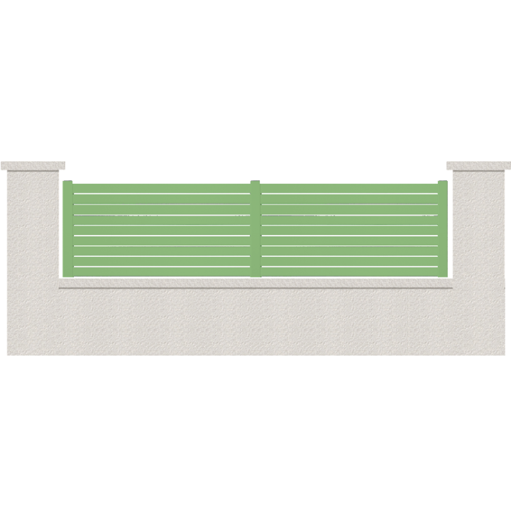 CLOTURE HERMIONE 9 LAMES  HAUTEUR 80 CM