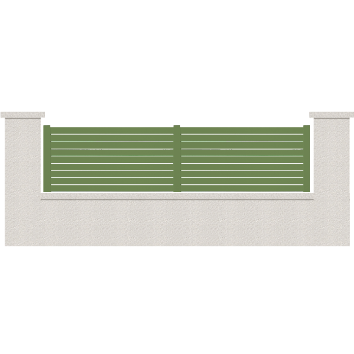CLOTURE HERMIONE 9 LAMES  HAUTEUR 80 CM