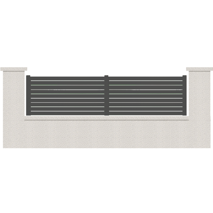 CLOTURE HERMIONE 9 LAMES  HAUTEUR 80 CM