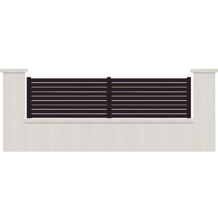 CLOTURE HERMIONE 9 LAMES  HAUTEUR 80 CM