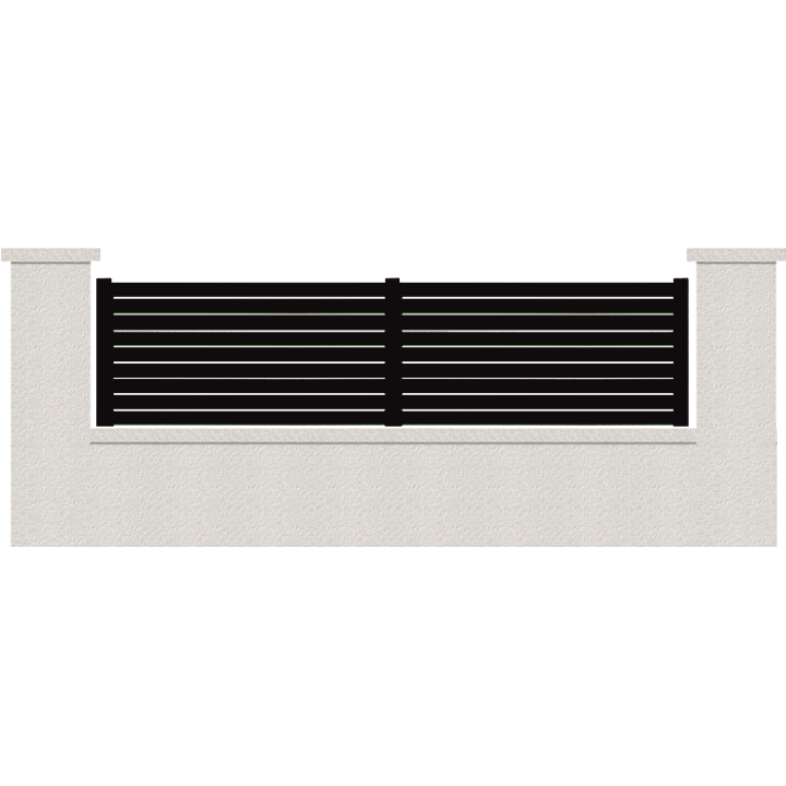 CLOTURE HERMIONE 9 LAMES  HAUTEUR 80 CM