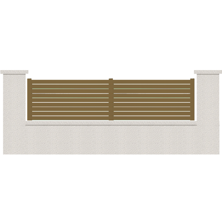 CLOTURE HERMIONE 9 LAMES  HAUTEUR 80 CM