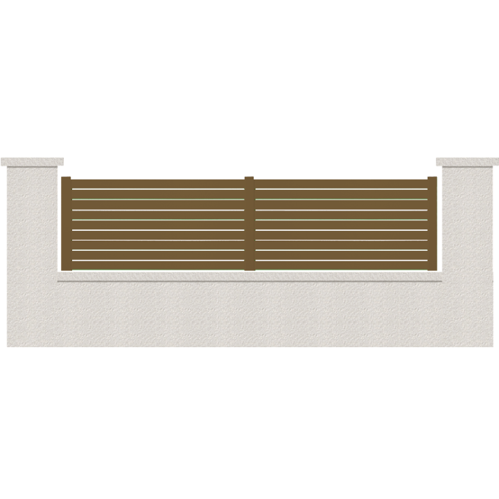 CLOTURE HERMIONE 9 LAMES  HAUTEUR 80 CM