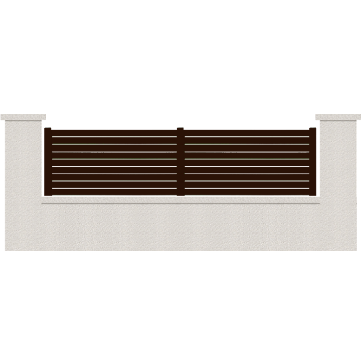 CLOTURE HERMIONE 9 LAMES  HAUTEUR 80 CM