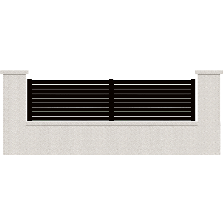 CLOTURE HERMIONE 9 LAMES  HAUTEUR 80 CM