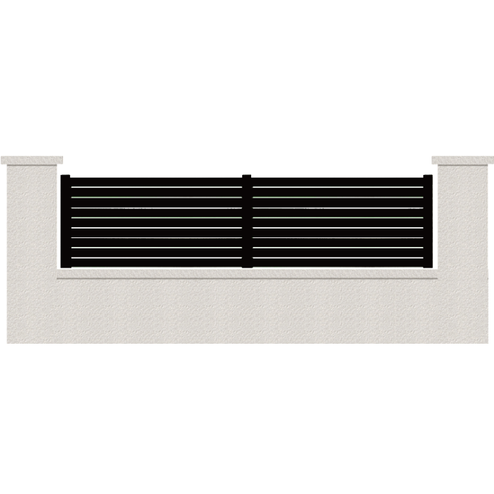 CLOTURE HERMIONE 9 LAMES  HAUTEUR 80 CM