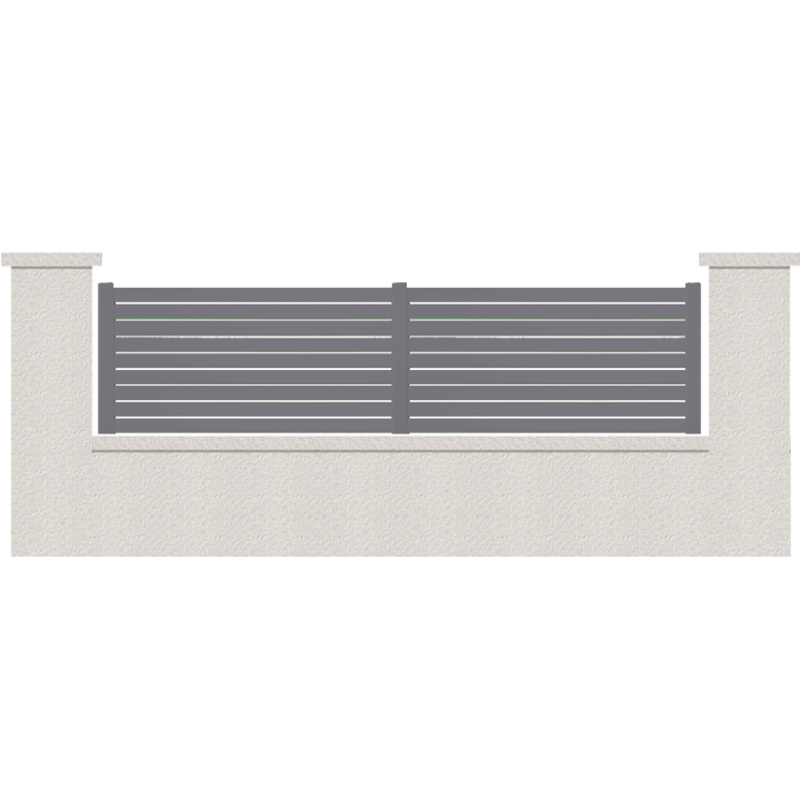 CLOTURE HERMIONE 9 LAMES  HAUTEUR 80 CM