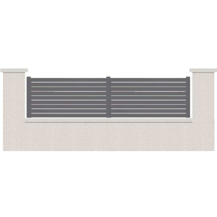 CLOTURE HERMIONE 9 LAMES  HAUTEUR 80 CM