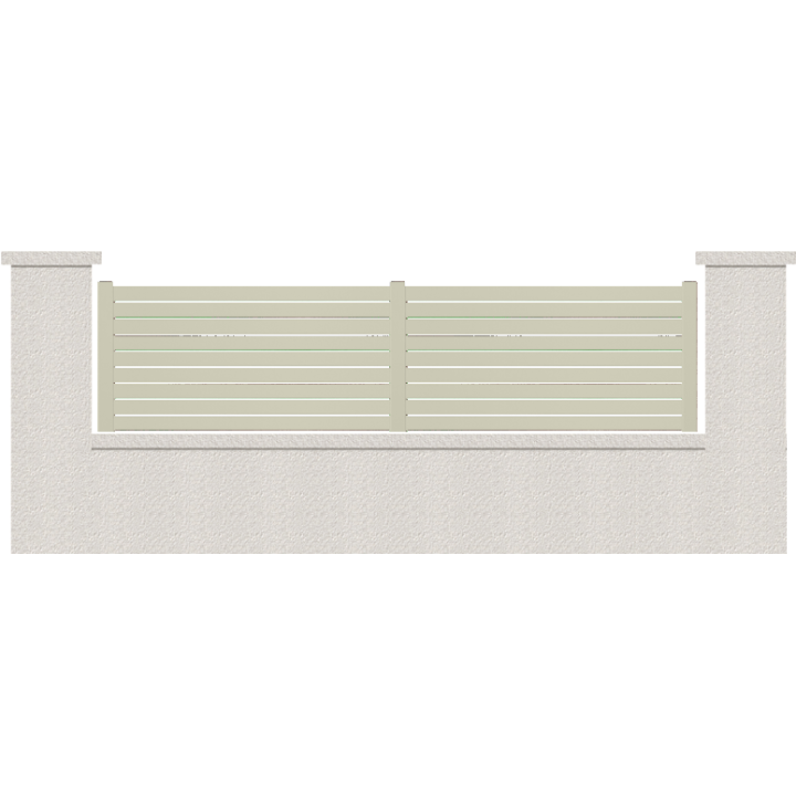 CLOTURE HERMIONE 9 LAMES  HAUTEUR 80 CM