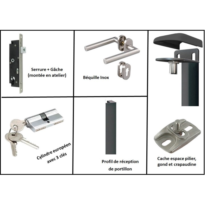PORTILLON ALUMINIUM VISO sur mesure