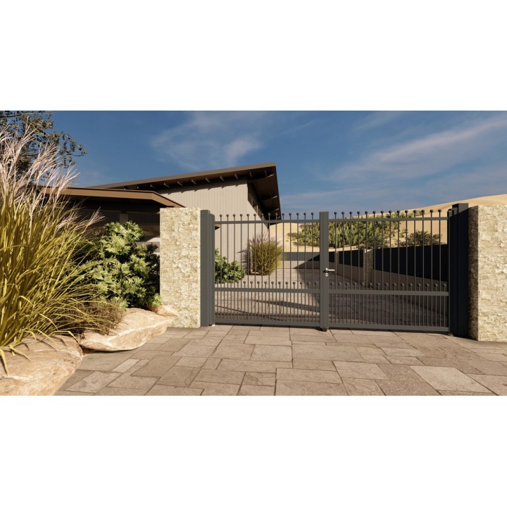 PORTAIL ALUMINIUM BATTANT POLINA