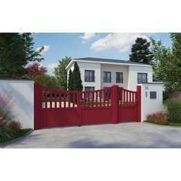 PORTAIL ALUMINIUM BATTANT AVIRON - portail aluminium