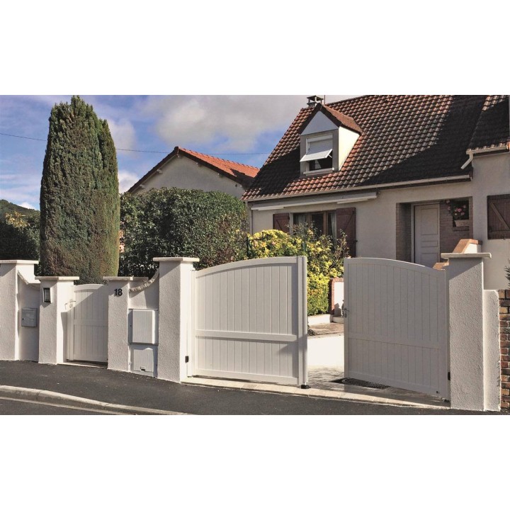 PORTAIL ALUMINIUM BATTANT HAUBAN - portail alu sur mesure
