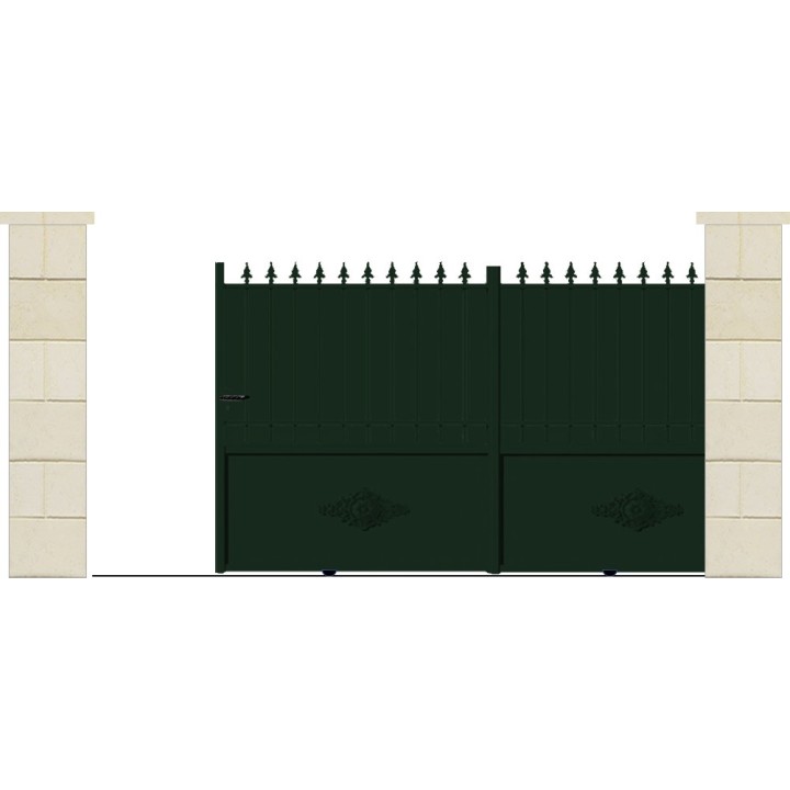 PORTAIL ALUMINIUM COULISSANT MORISOT- portail aluminium