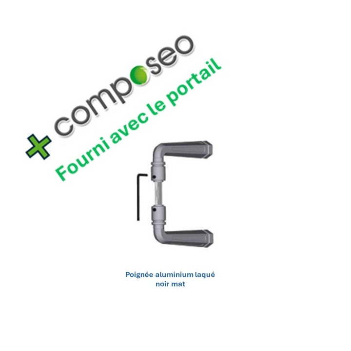 PORTAIL ALUMINIUM BATTANT CASTIGLIONE- portail aluminium