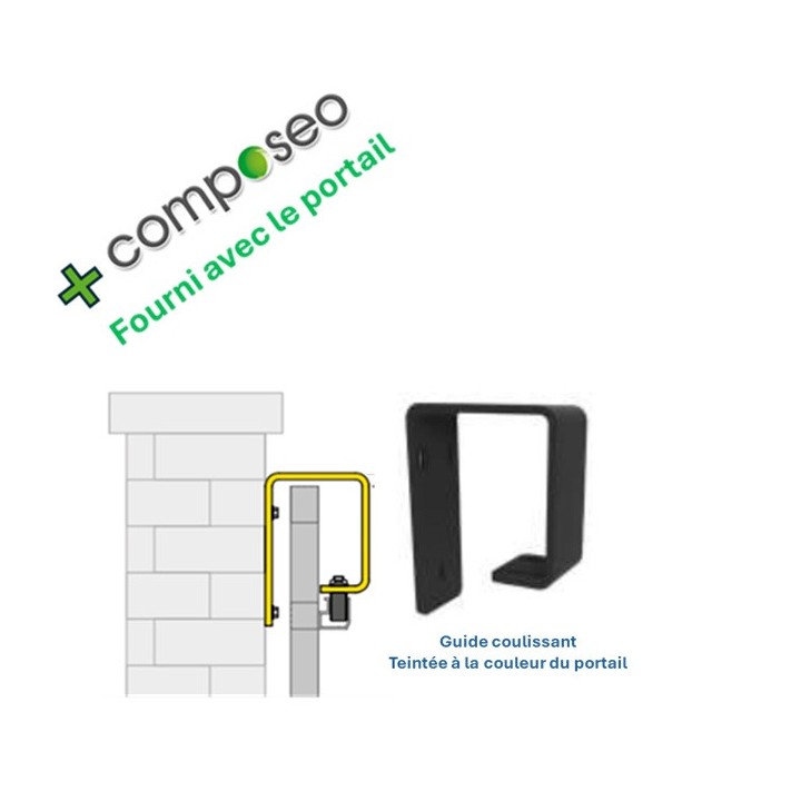 Portail ALUMINIUM battant CONDORCET - portail alu battant
