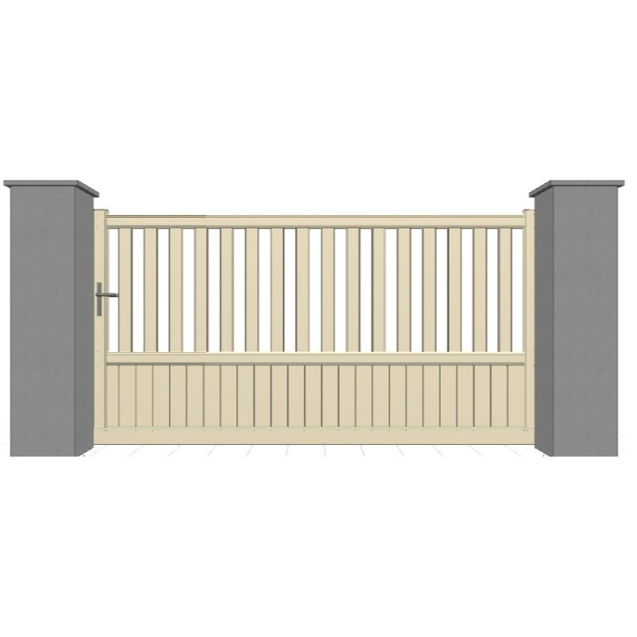PORTAIL ALUMINIUM COULISSANT BALLAST - portail automatique sur mesure