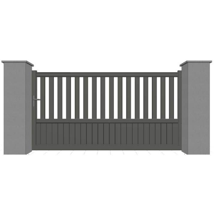 PORTAIL ALUMINIUM COULISSANT BALLAST - portail automatique sur mesure