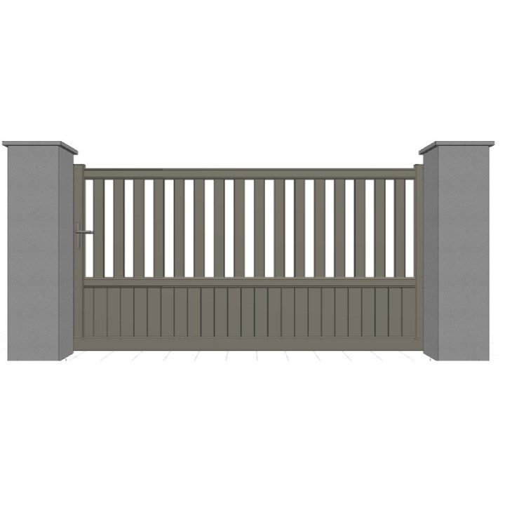 PORTAIL ALUMINIUM COULISSANT BALLAST - portail automatique sur mesure