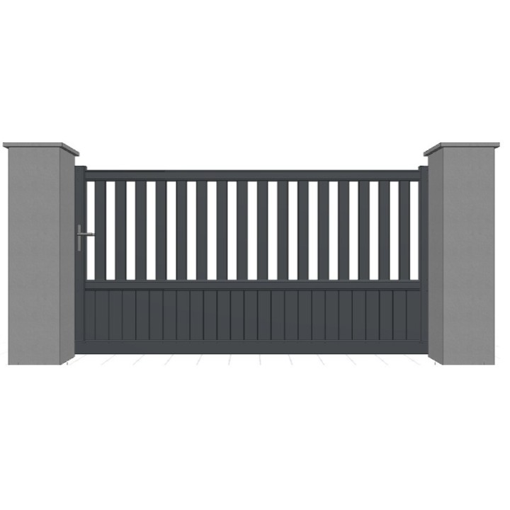 PORTAIL ALUMINIUM COULISSANT BALLAST - portail automatique sur mesure