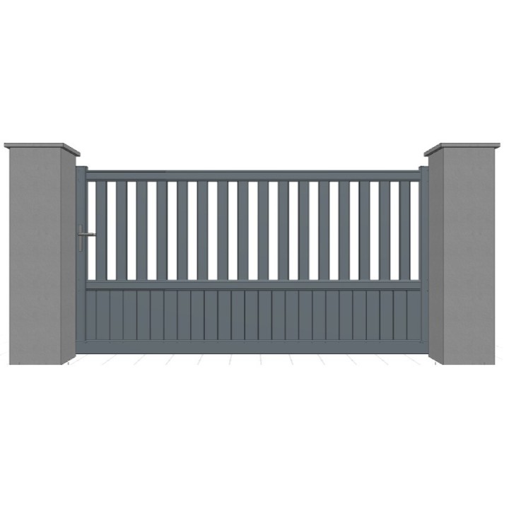 PORTAIL ALUMINIUM COULISSANT BALLAST - portail automatique sur mesure